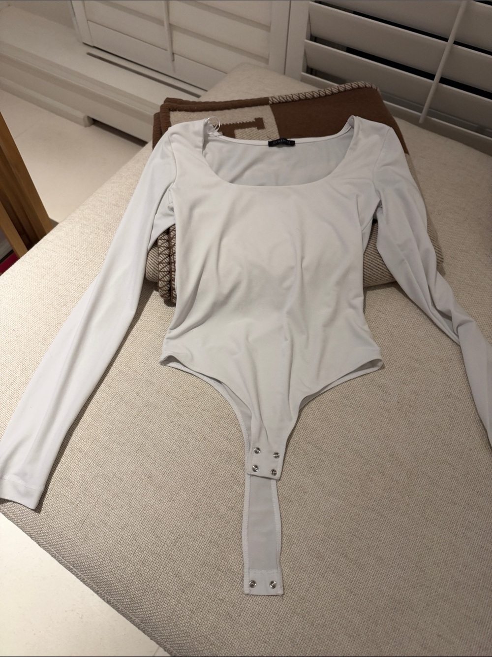 Dynamite Long Sleeve Scoop Neck Bodysuit